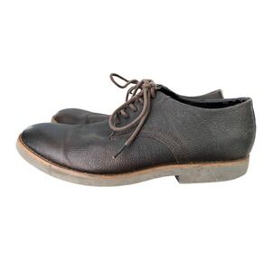 Buks By Walk-over Casual Pebbled Leather Oxfords Laced Up Shoes Mens Size 8.5